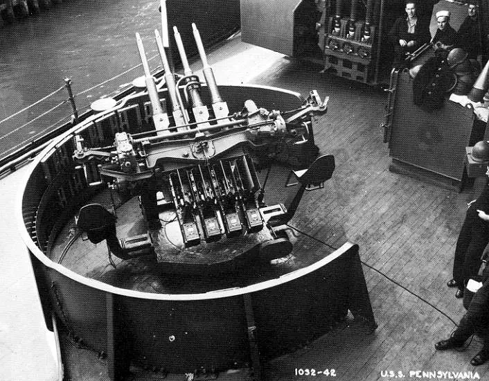 1.1''/75 caliber gun
