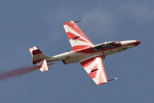 PZL TS-11 Iskra jet trainer aircraft on the ground