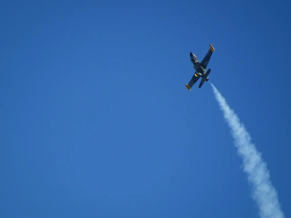 Civilian L-39 Albatros warbird at an airshow