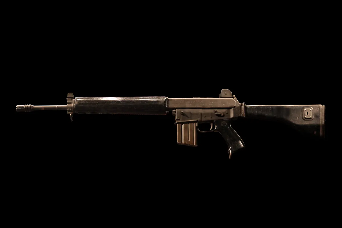 ArmaLite AR-18 5.56mm rifle with stamped receiver and folding stock