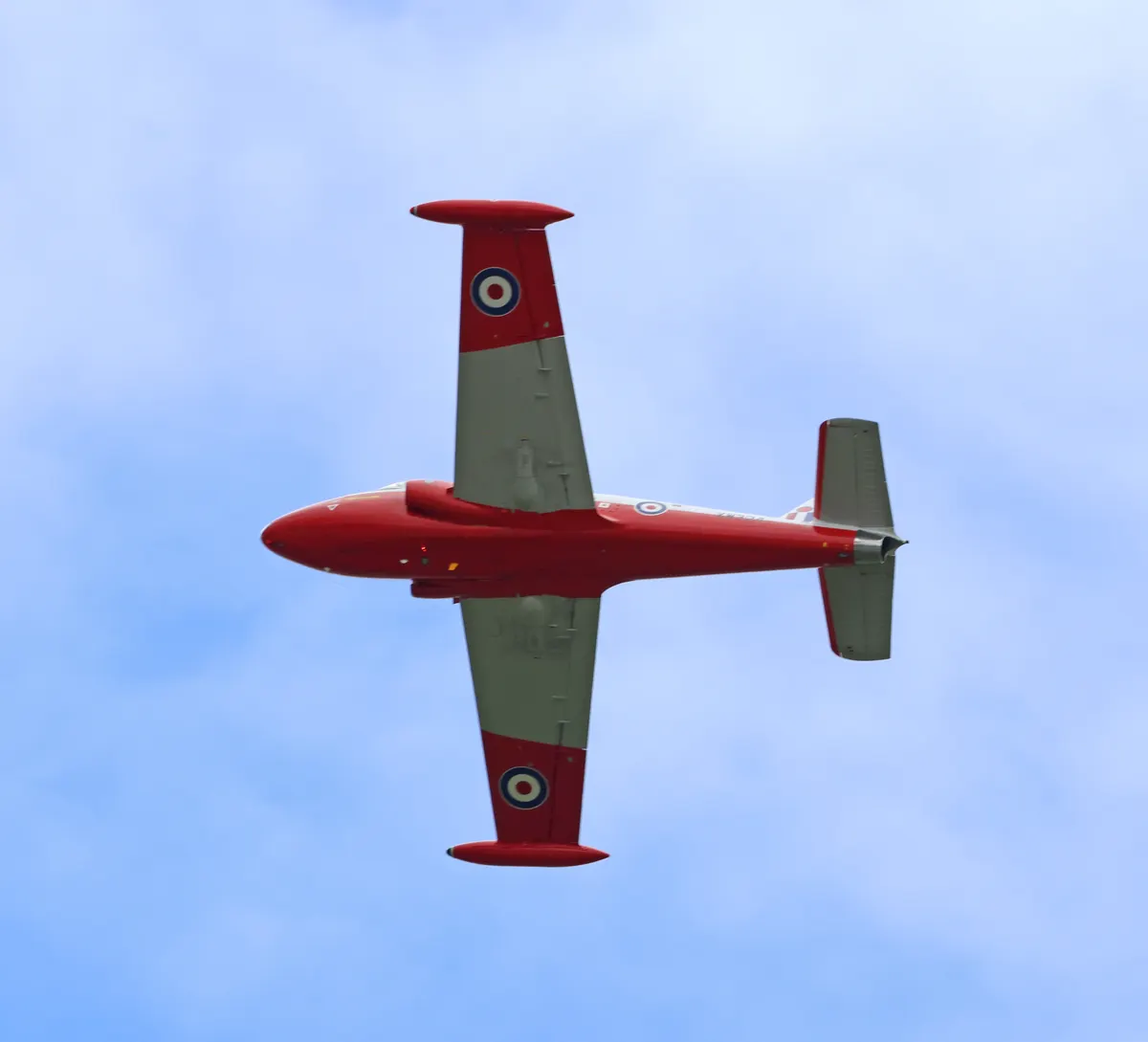 BAC Jet Provost T5 jet trainer aircraft in flight