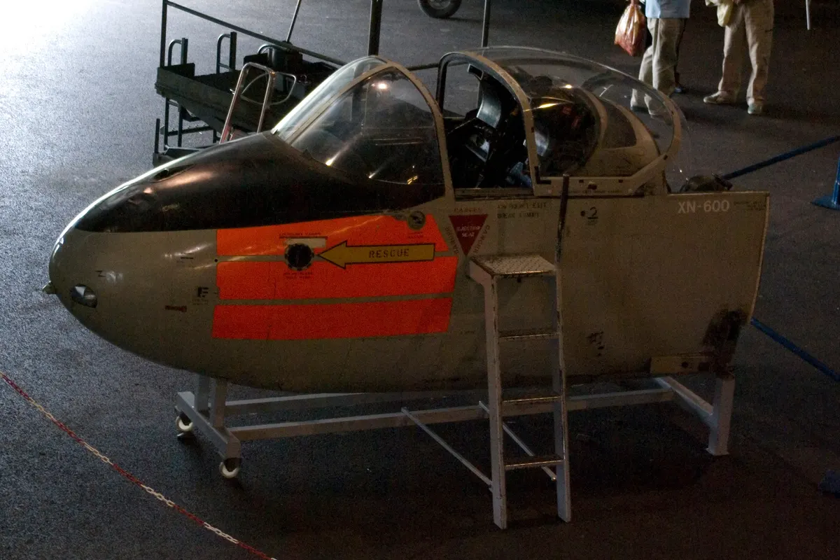 Jet Provost side-by-side two-seat cockpit interior