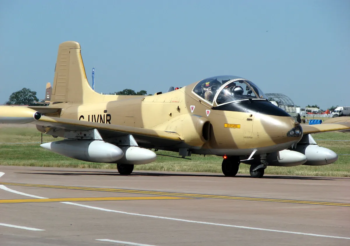 BAC Strikemaster light attack jet aircraft