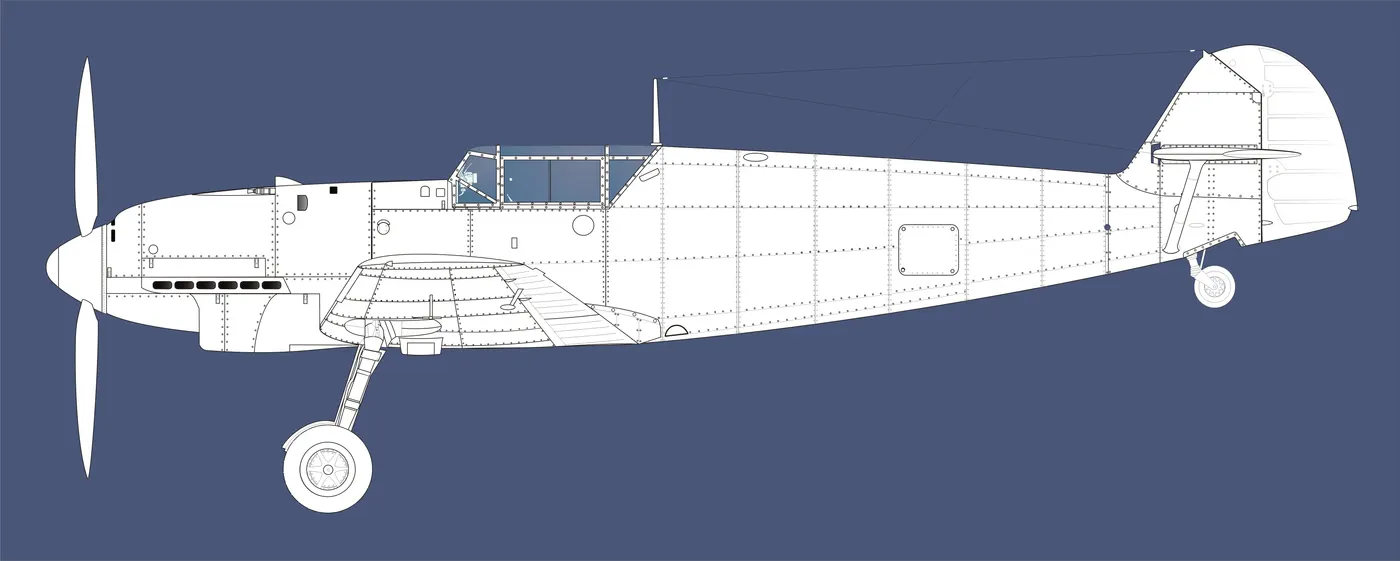 Bf 109B-1 Alman avcısı