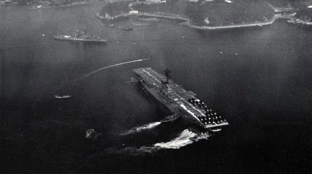 USS Valley Forge aircraft carrier underway