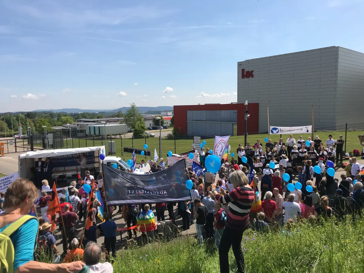 Oberndorf am Neckar'daki Heckler and Koch hafif silah fabrikası binası