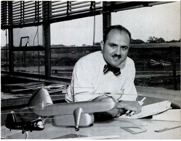 Helikopter tasarımcısı Frank Piasecki'nin portresi