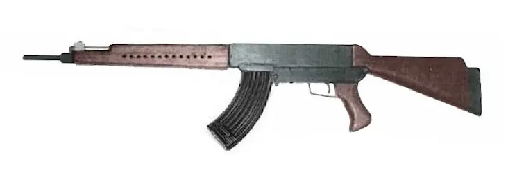 Chropi rifle with 30-round magazine