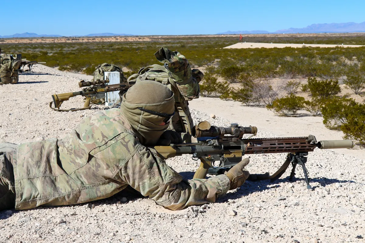 US Army infantry rifle training