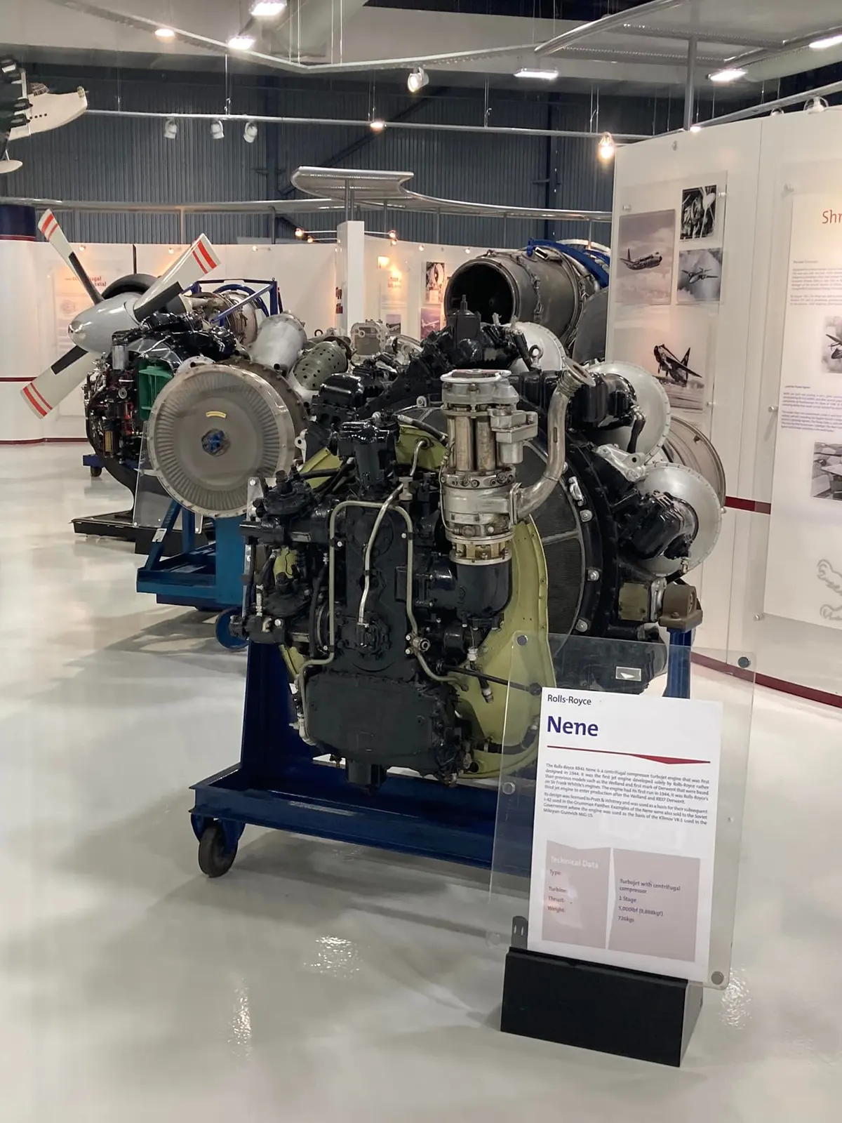 Rolls-Royce Nene centrifugal-flow turbojet engine
