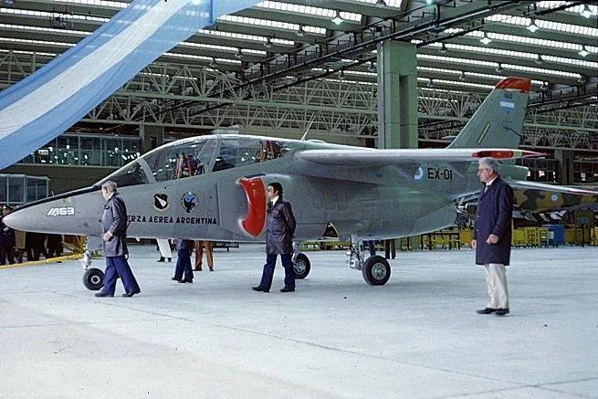 FMA IA-63 Pampa prototype aircraft on the ground