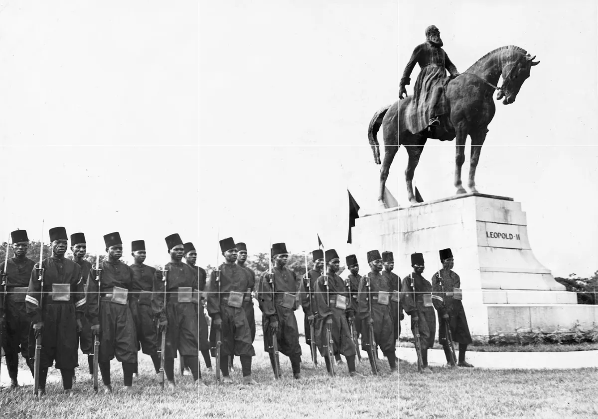 Force Publique colonial troops in the Belgian Congo