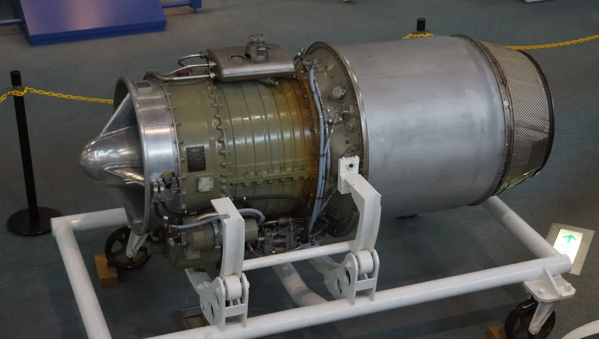 Sergi standında Bristol Orpheus turbojet motoru