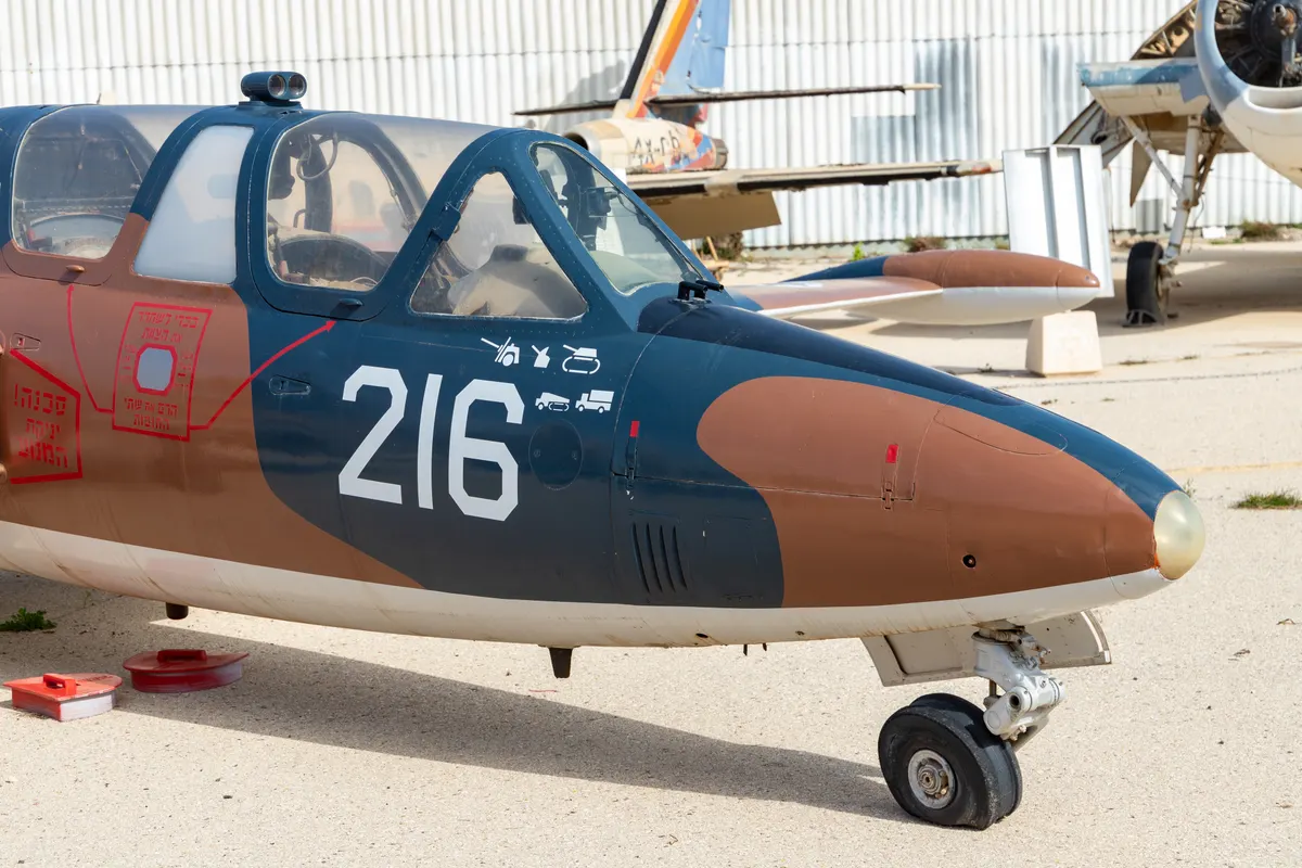 İsrail Hava Kuvvetleri Fouga Magister jet eğitmeni yer saldırısında kullanılan