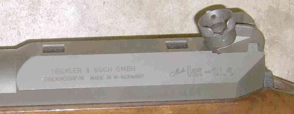 Heckler & Koch SL6 semi-automatic carbine with wooden stock