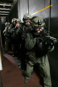 FBI Hostage Rescue Team operator during a training exercise