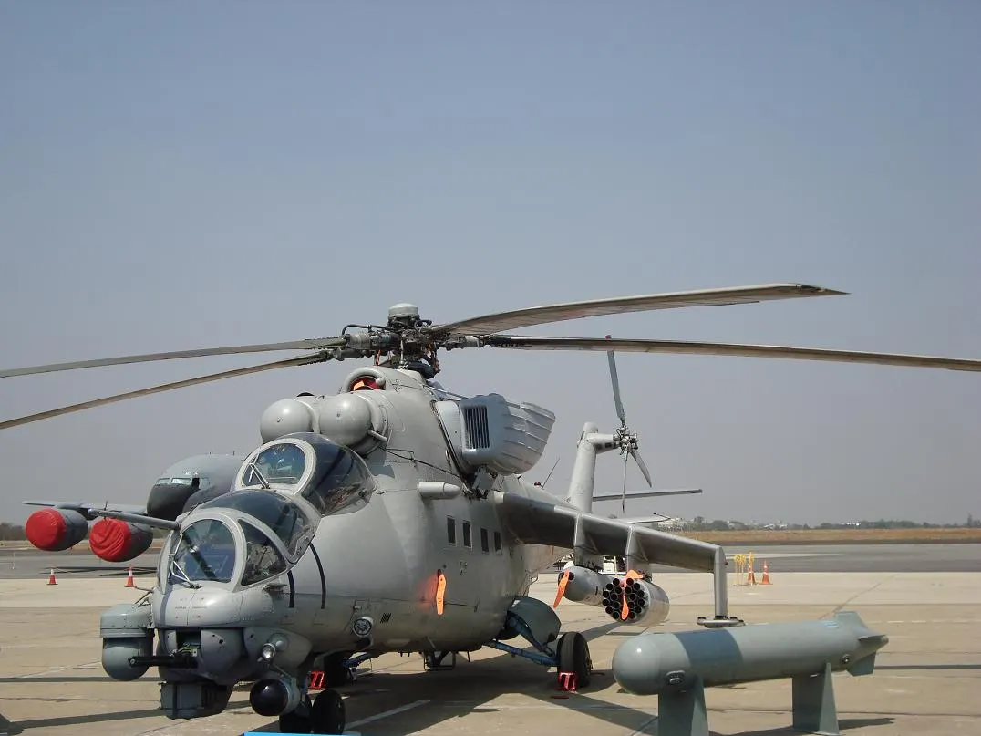 Aircraft on static display at an Indian air show