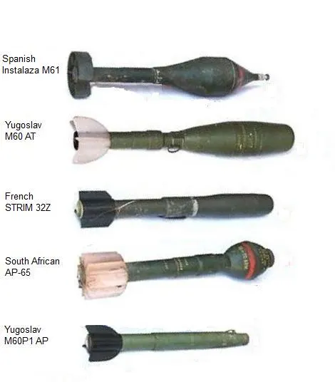 Instalaza rifle grenades