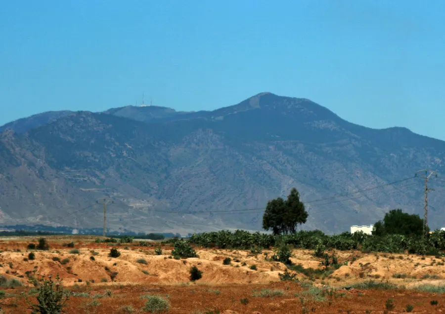 Tunus-Cezayir sınırındaki dağlık Jebel Chaambi bölgesi