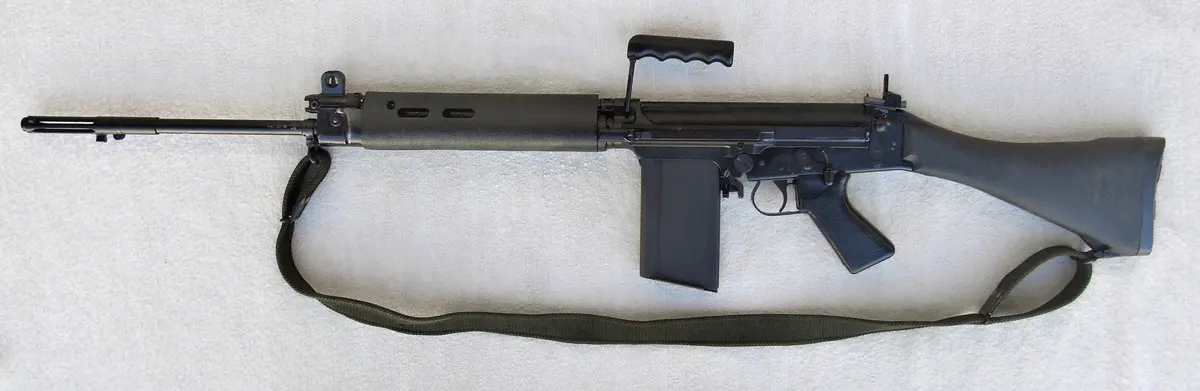 L1A1 Self-Loading Rifle with wood furniture and 20-round magazine