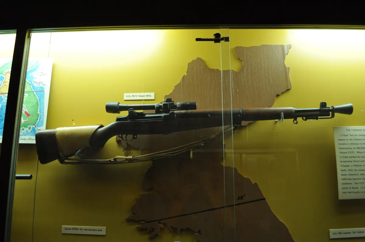 M1C sniper variant of the M1 Garand with telescopic sight