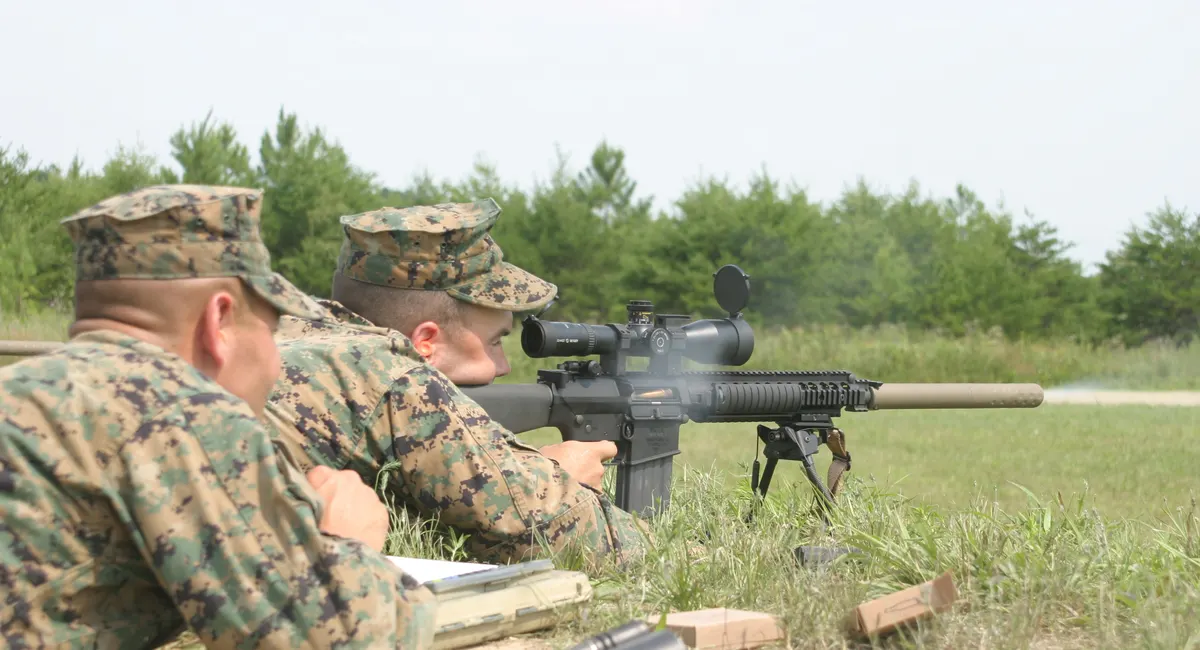 SR-25 semi-automatic sniper rifle