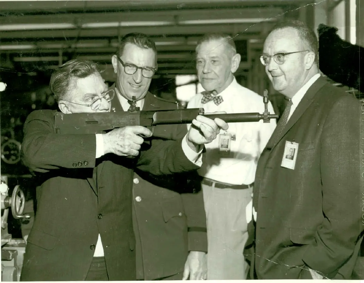 Portrait of firearms designer John C. Garand