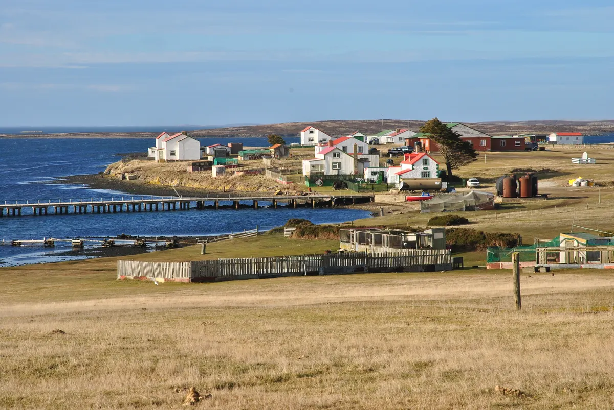 Map or view of Goose Green settlement, Falkland Islands