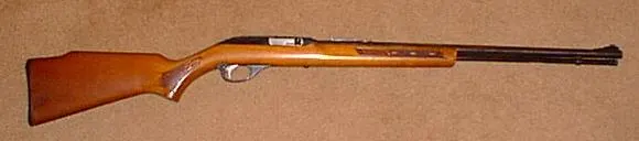 Marlin Model 60 rimfire rifle with wood stock, the platform the Papoose derives its action from