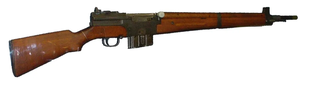 MAS-49 semi-automatic rifle on display