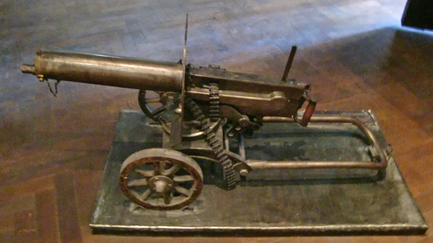 Maxim gun