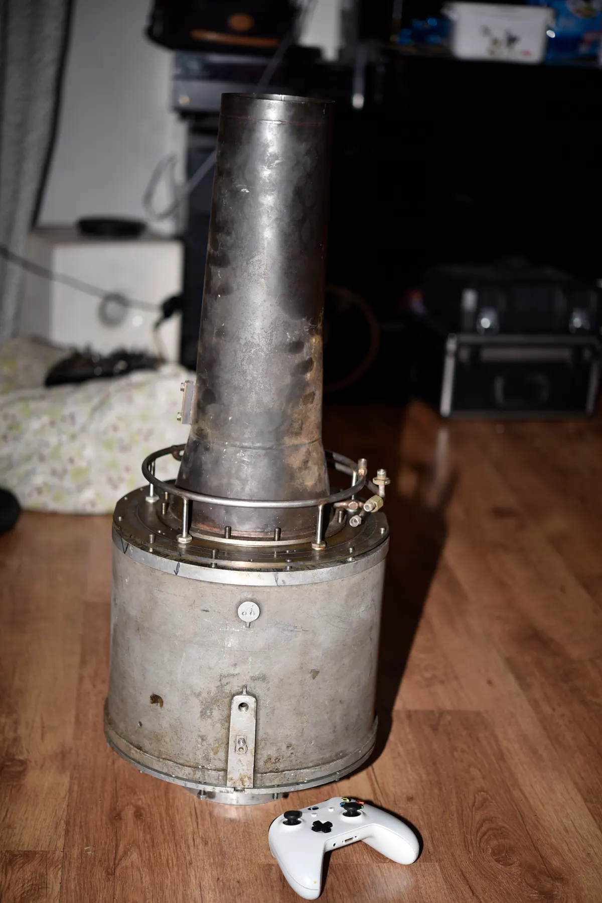 Microturbo TRS 18 small turbojet engine on display