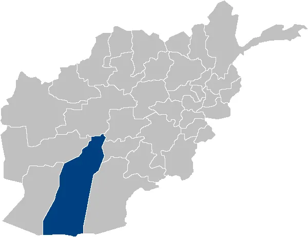 Map of Helmand province, Afghanistan
