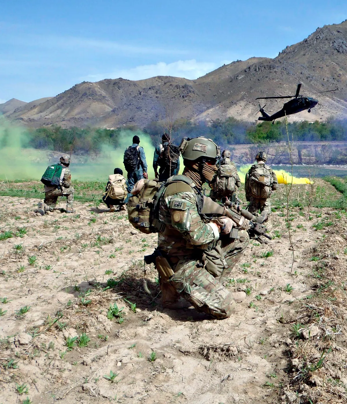 Australian special forces soldier on patrol in Afghanistan