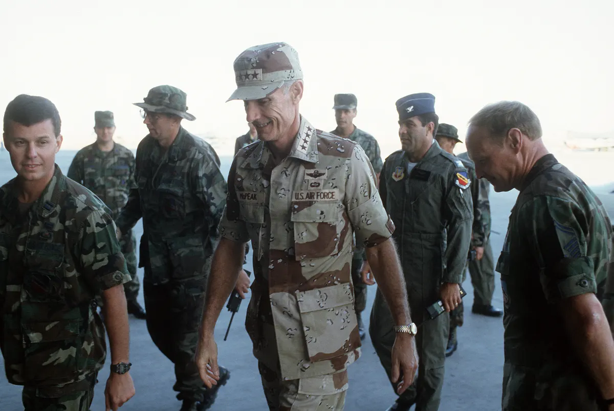 US Air Force base flightline security in the Middle East
