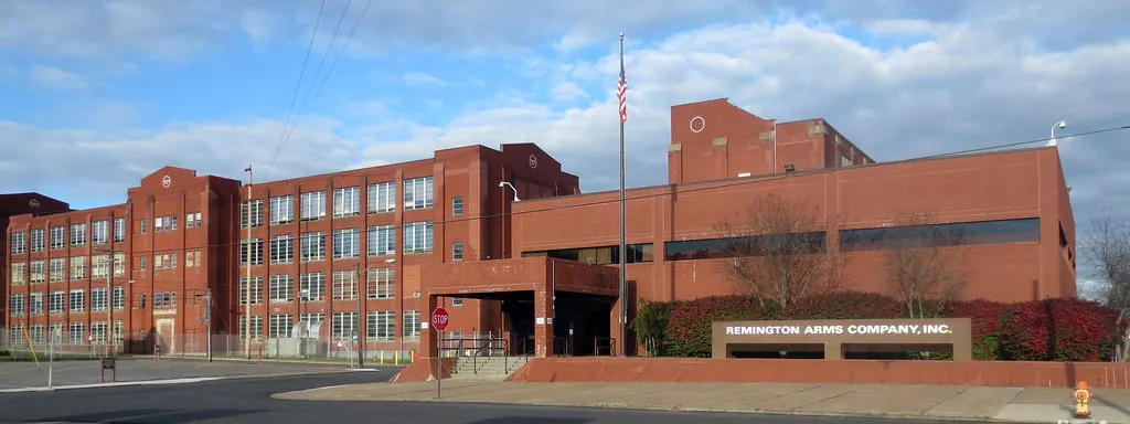 Remington Arms manufacturing plant building in Ilion, New York