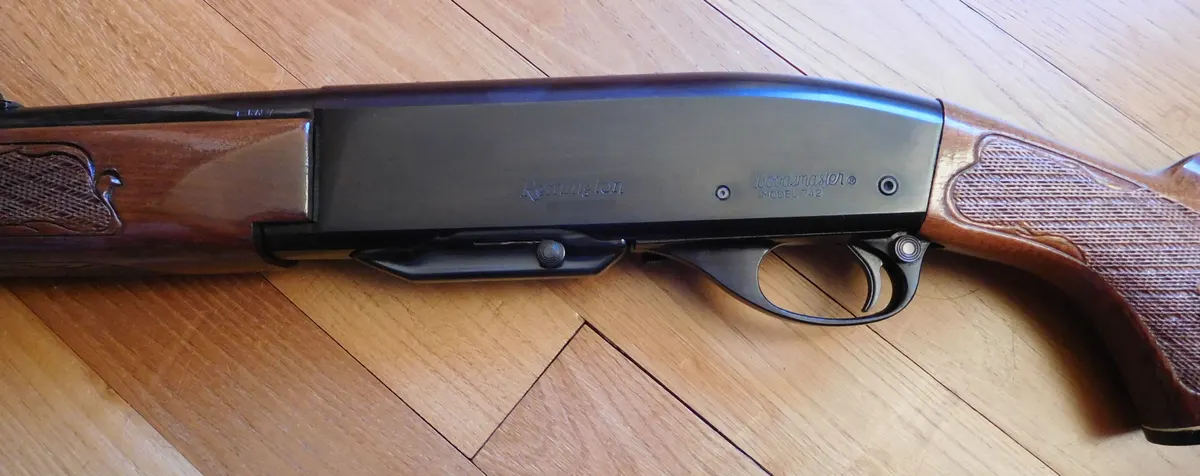 Remington 742 Woodsmaster carbine rifle with short barrel