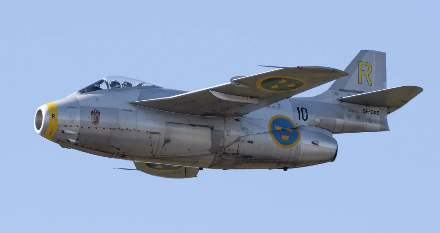 Saab 29 Tunnan İsveç jet avcısı