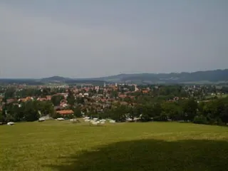 Bavyera'nın Isny im Allgäu kentinin manzarası