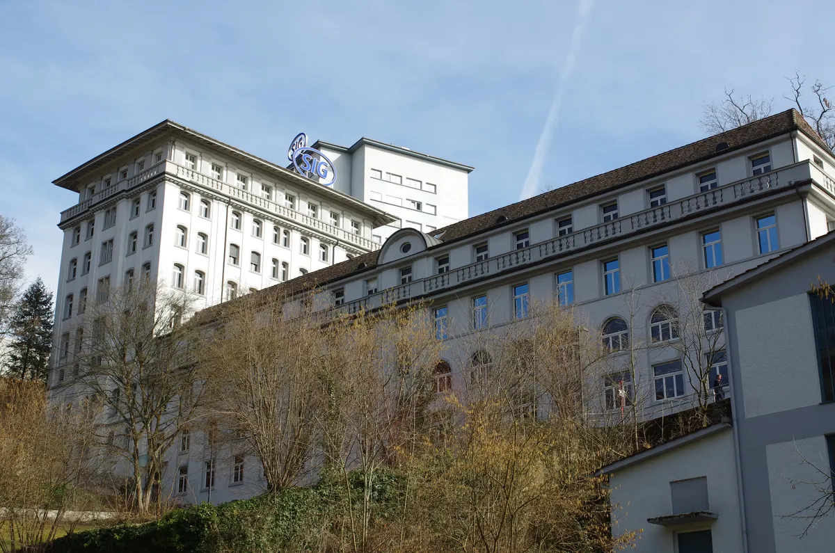 SIG arms factory building in Neuhausen am Rheinfall
