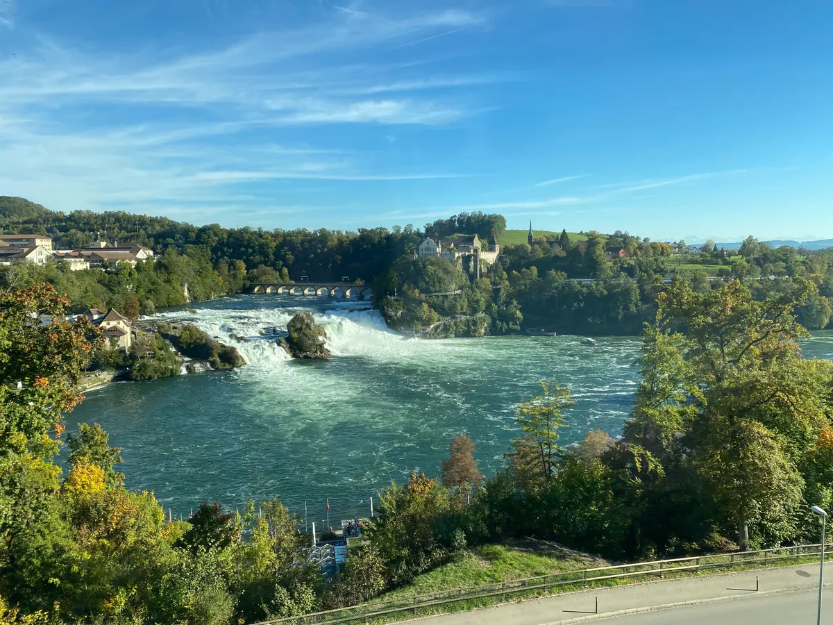 Neuhausen am Rheinfall Switzerland town on the Rhine
