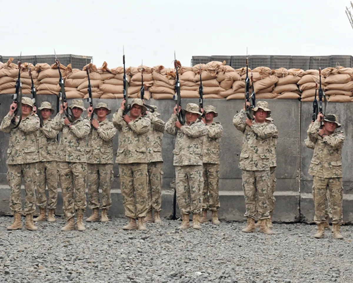 Polish soldier on deployment in Afghanistan
