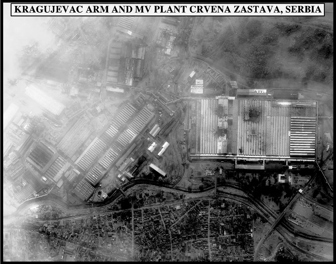 Zastava Arms small arms factory building in Kragujevac
