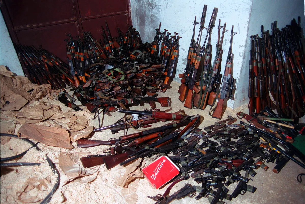 PAP serisi için temel teşkil eden Zastava M70 askeri tüfek